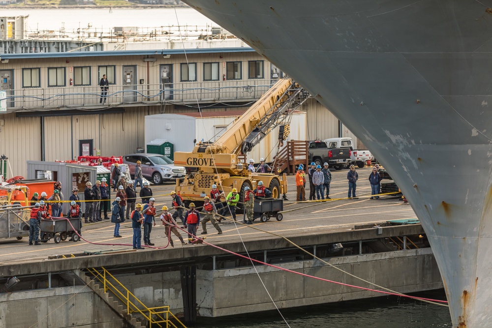 USS Nimitz (CVN 68) Docking