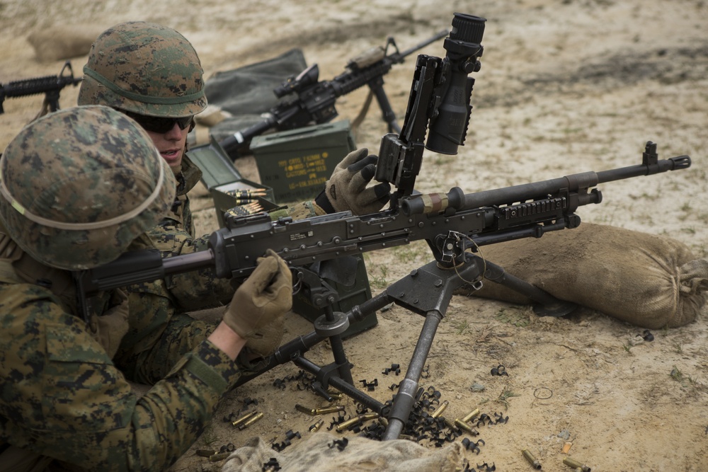 U.S. Marines conduct platoon attack at Range G29