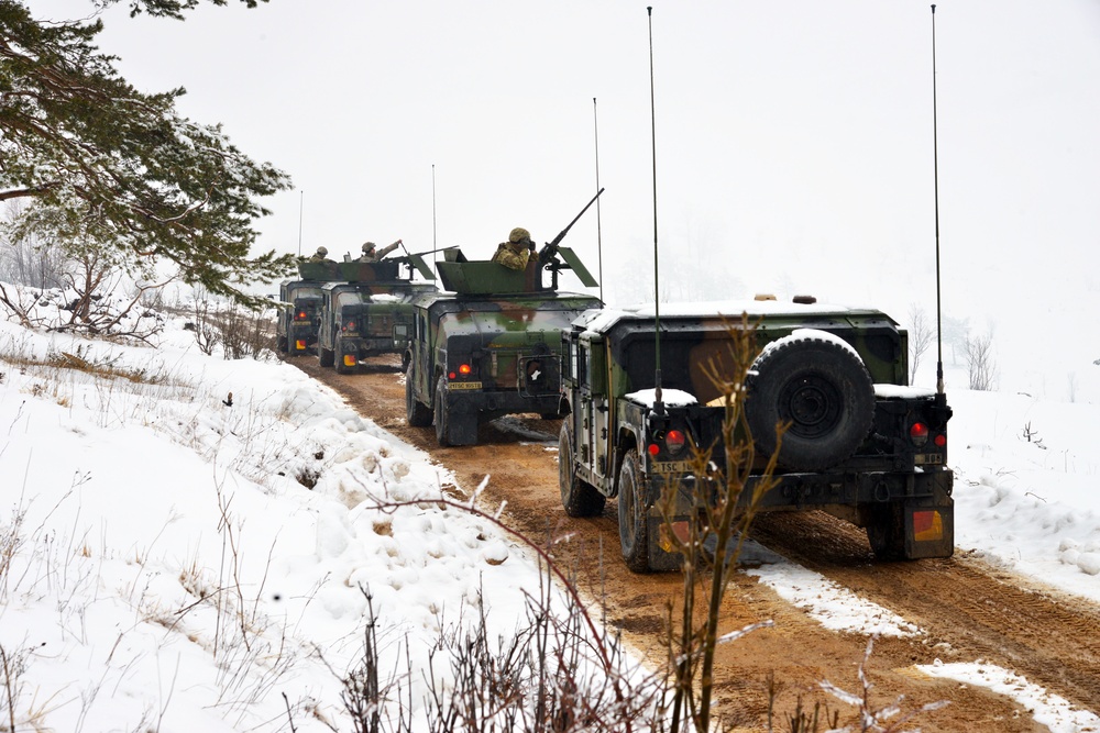 The convoy live fire