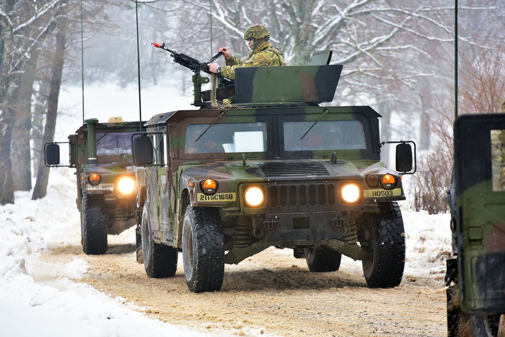 The convoy live fire