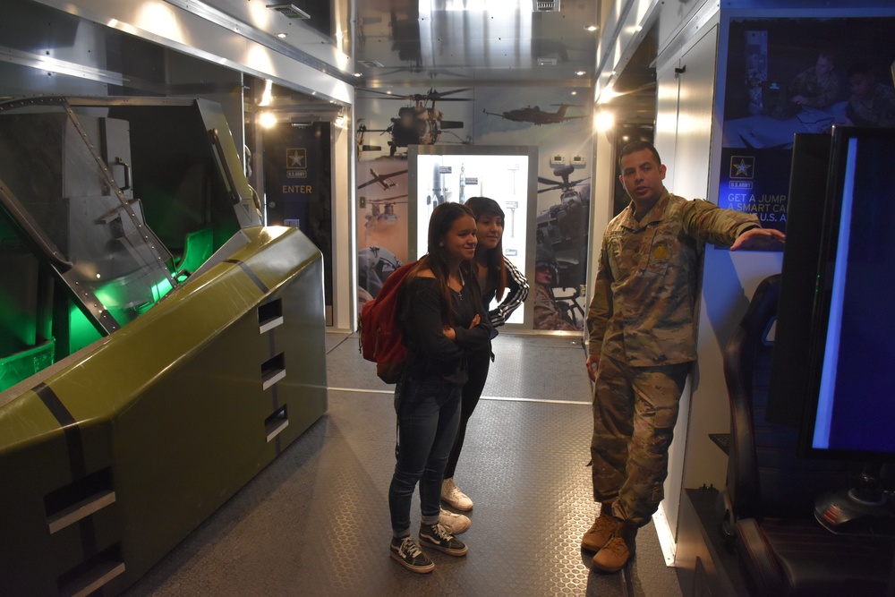 Phoenix high school students engage with interactive Aviation trailer