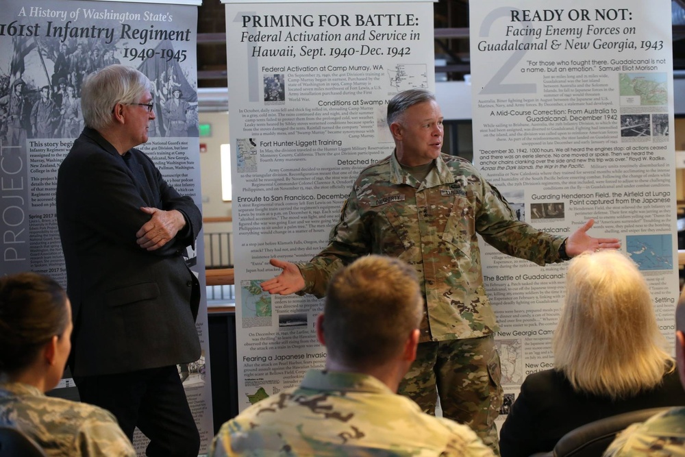 161st Infantry Regiment History Presentation at Camp Murray