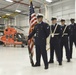 Coast Guard color guard prepares to present colors