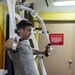 Sailor Does Physical Exercises Aboard USNS Mercy
