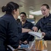Sailors Aboard Mercy Take Advancement Exam