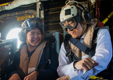 Japanese media outlets board MV-22 Osprey in Okinawa, Japan