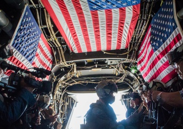 Japanese media outlets board MV-22 Osprey in Okinawa, Japan