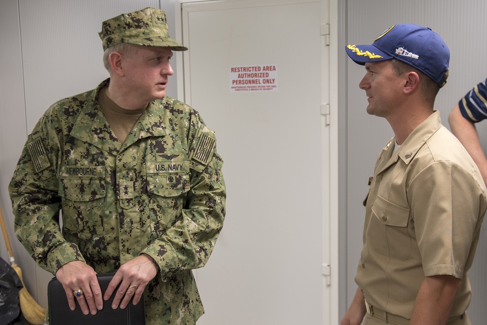 USNS Fall River Welcomes Aboard Commander, Military Sealift Command