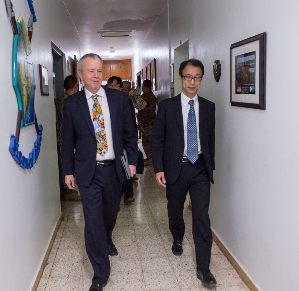 CJTF-HOA hosts US, Japanese Ambassadors to Djibouti