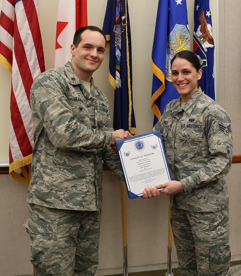 Carrier Promoted to Staff Sergeant