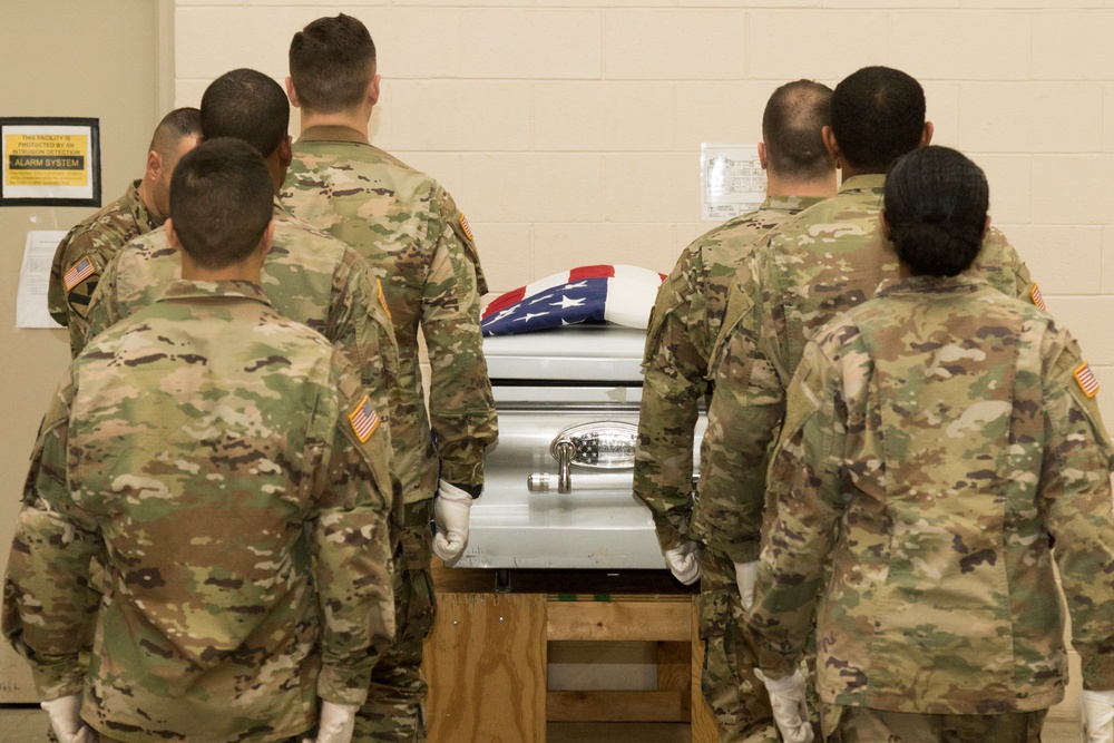NY National Guard Soldiers hone funeral honors skills