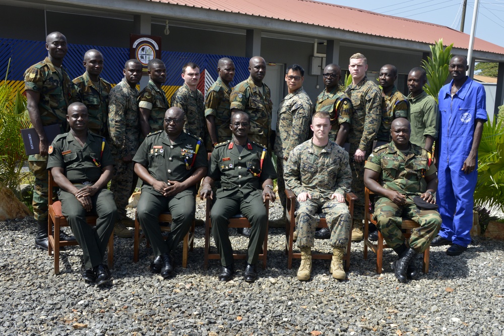 U.S. Marines train with Ghanaian Soldiers