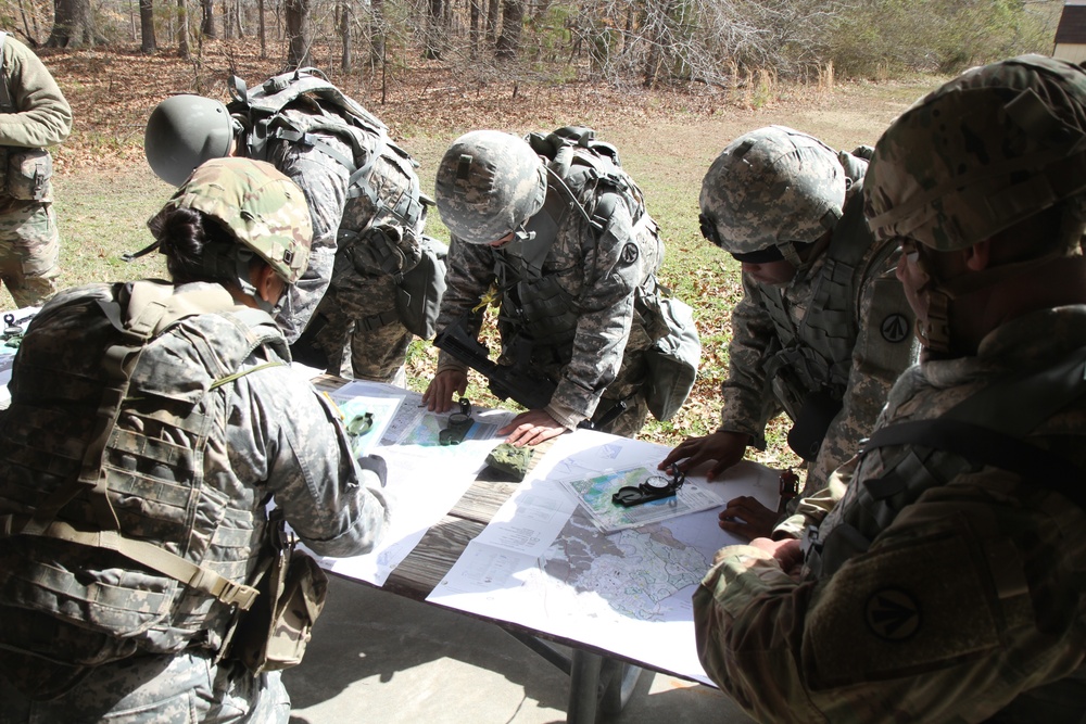 U.S. Army Soldiers review land navigation fundmentals