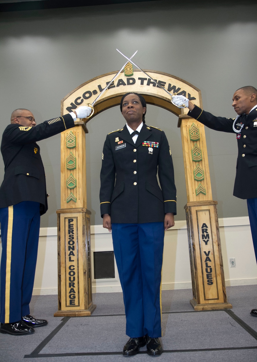 1st Theater Sustainment Command NCO Induction Ceremony