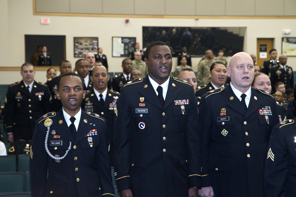 1st Theater Sustainment Command NCO Induction Ceremony
