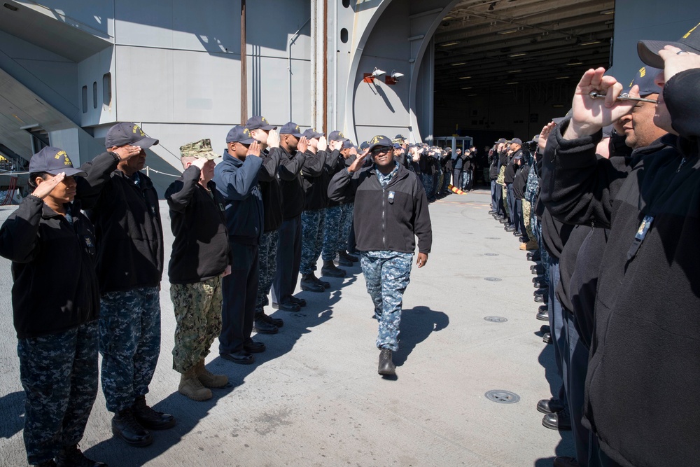 USS Gerald R. Ford Chiefs Mess Departures