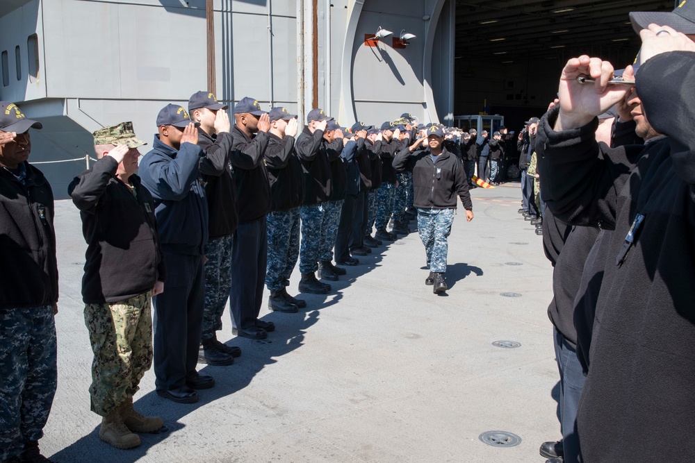 USS Gerald R. Ford Chiefs Mess Departures