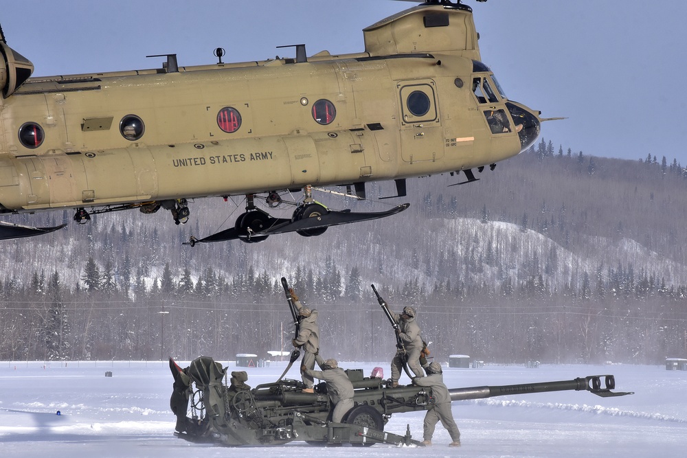 Arctic artillery goes flying