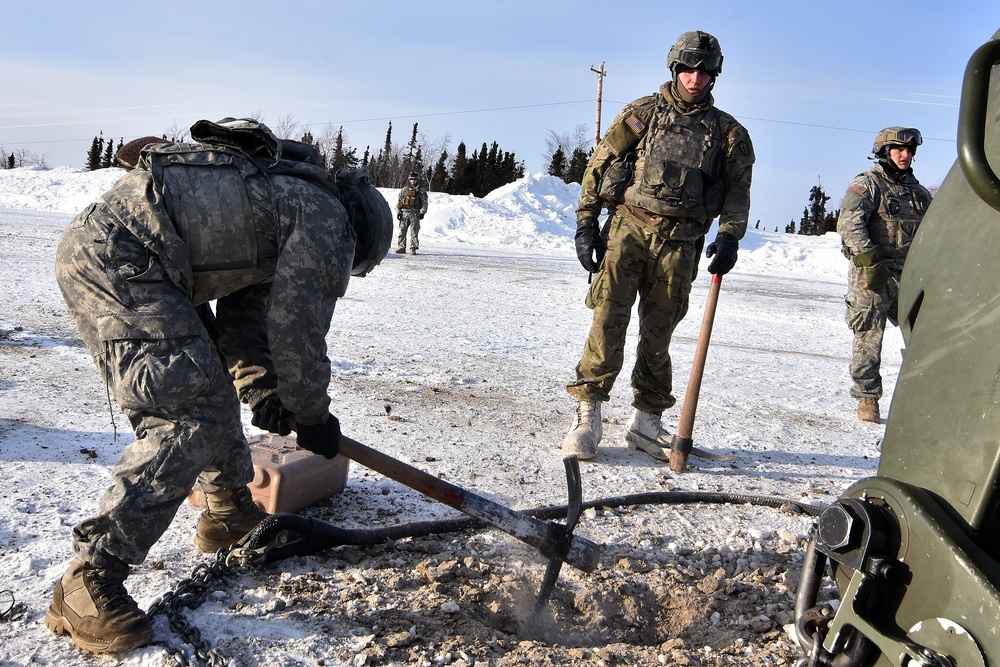 Arctic artillery goes flying