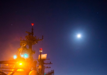 USS Bonhomme Richard (LHD 6) Anchored in Manila Bay