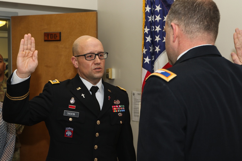 US Army Chaplain receives promotion to Major