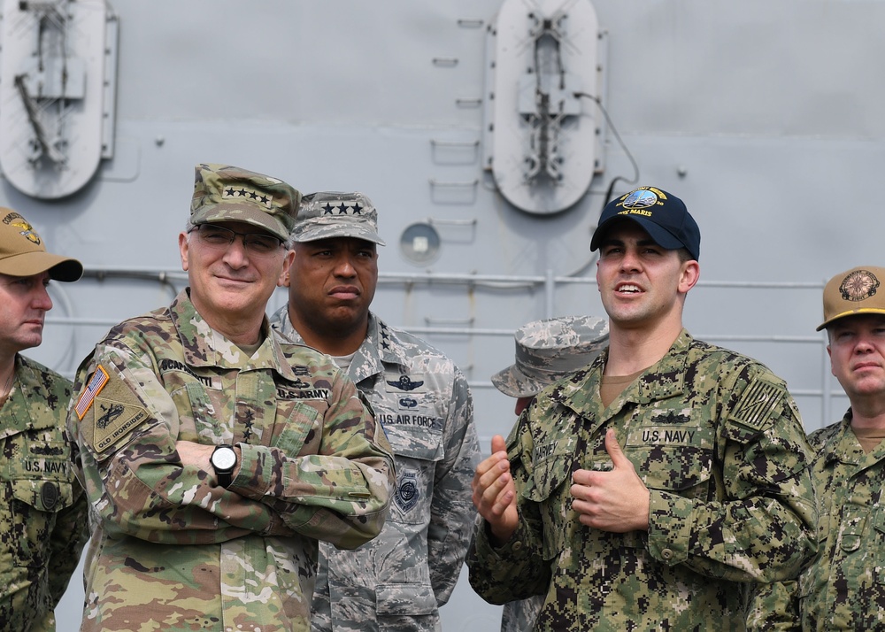 DVIDS - Images - USEUCOM Commander visits USS Mount Whitney [Image 6 of 9]