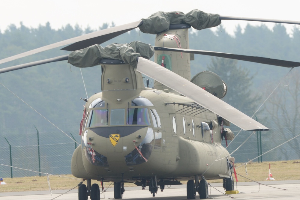 Katterbach Army Airfield in Ansbach, Bavaria, Germany