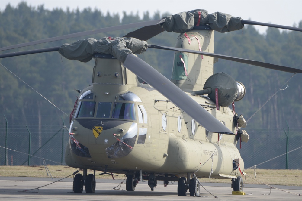 Katterbach Army Airfield in Ansbach, Bavaria, Germany