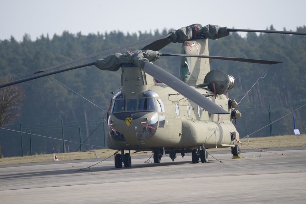 Katterbach Army Airfield in Ansbach, Bavaria, Germany