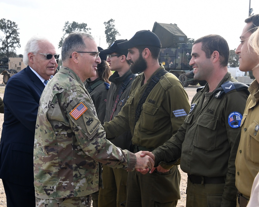 Ambassador Friedman, Gen. Scaparrotti, visit Juniper Cobra 2018