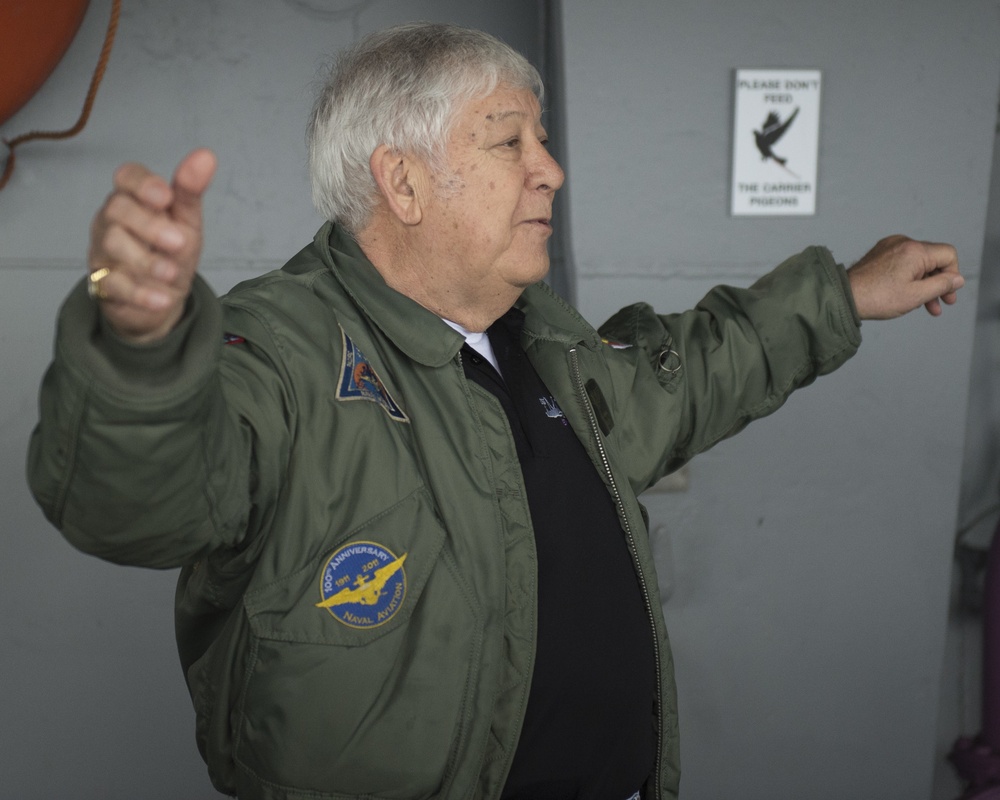 Joe Ciokon leads Guided tour aboard USS Midway
