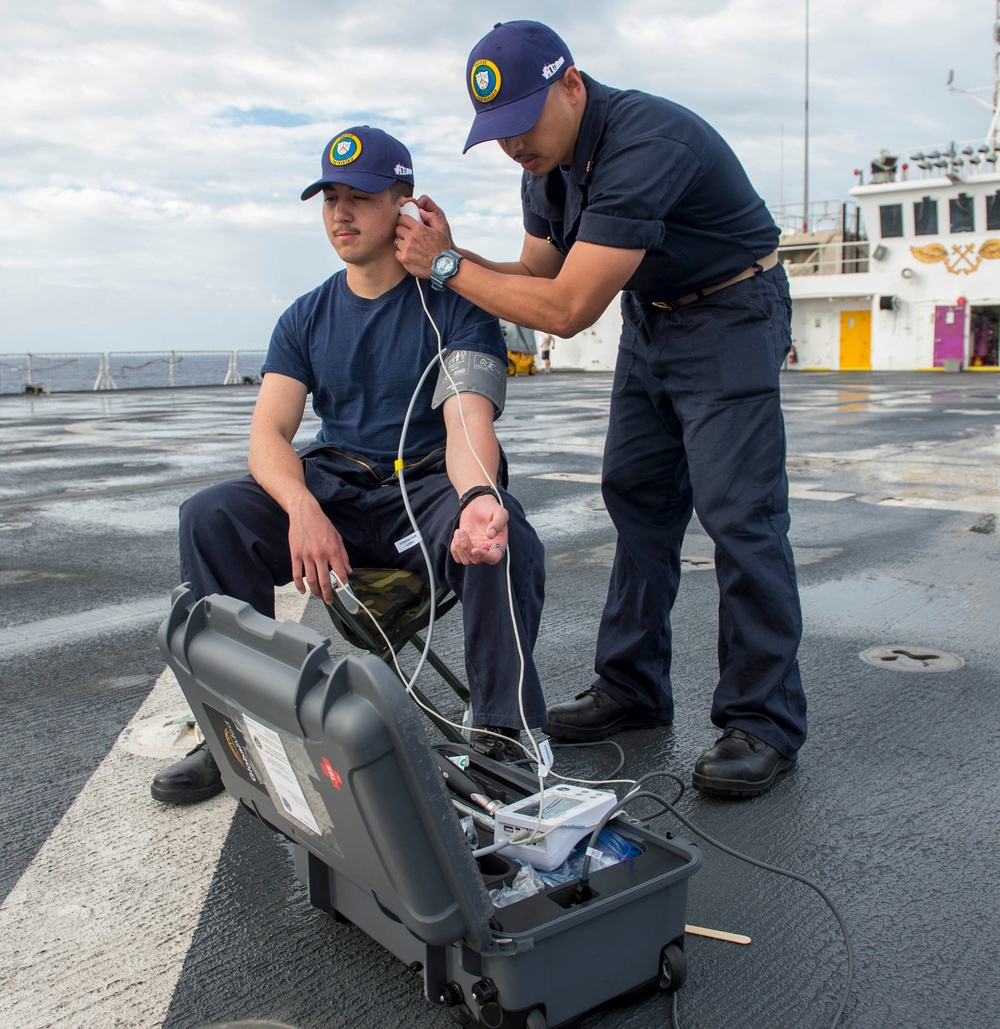 Sailors conduct medical drills to prepare for PP18