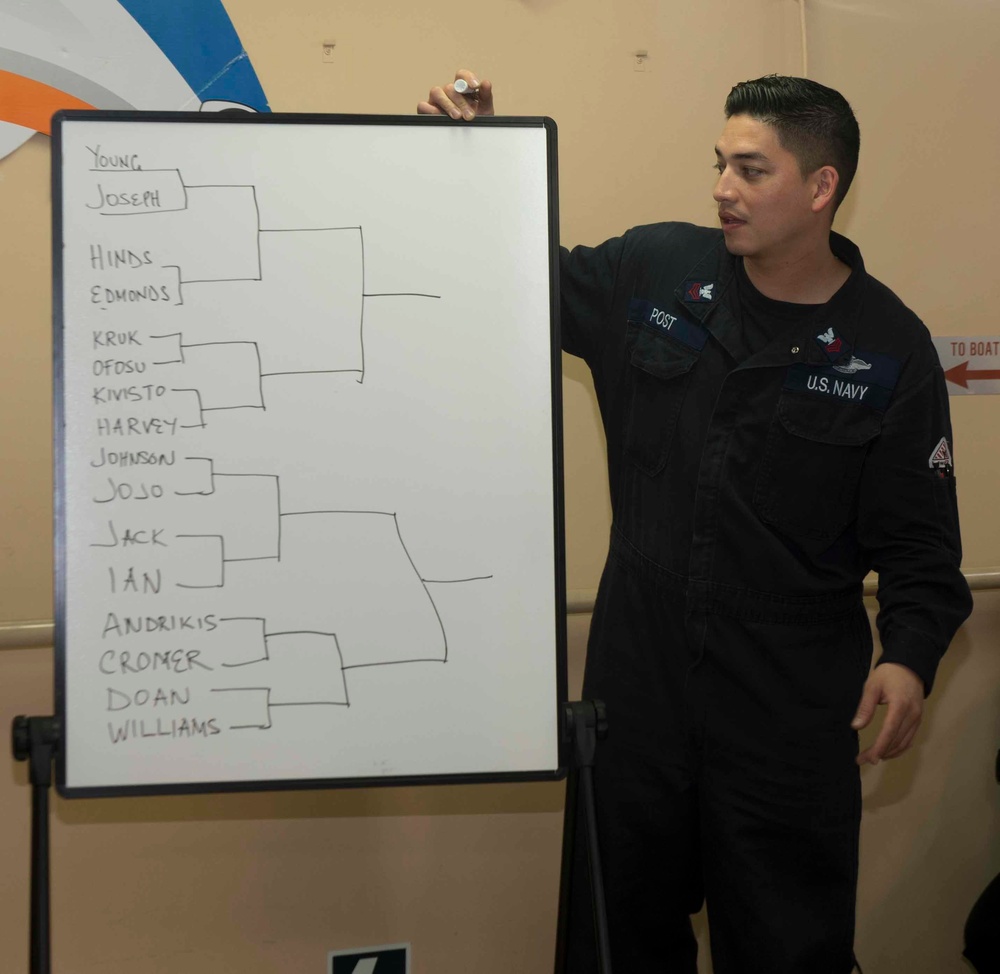 Sailors Participate in MWR Ping-Pong Tournament