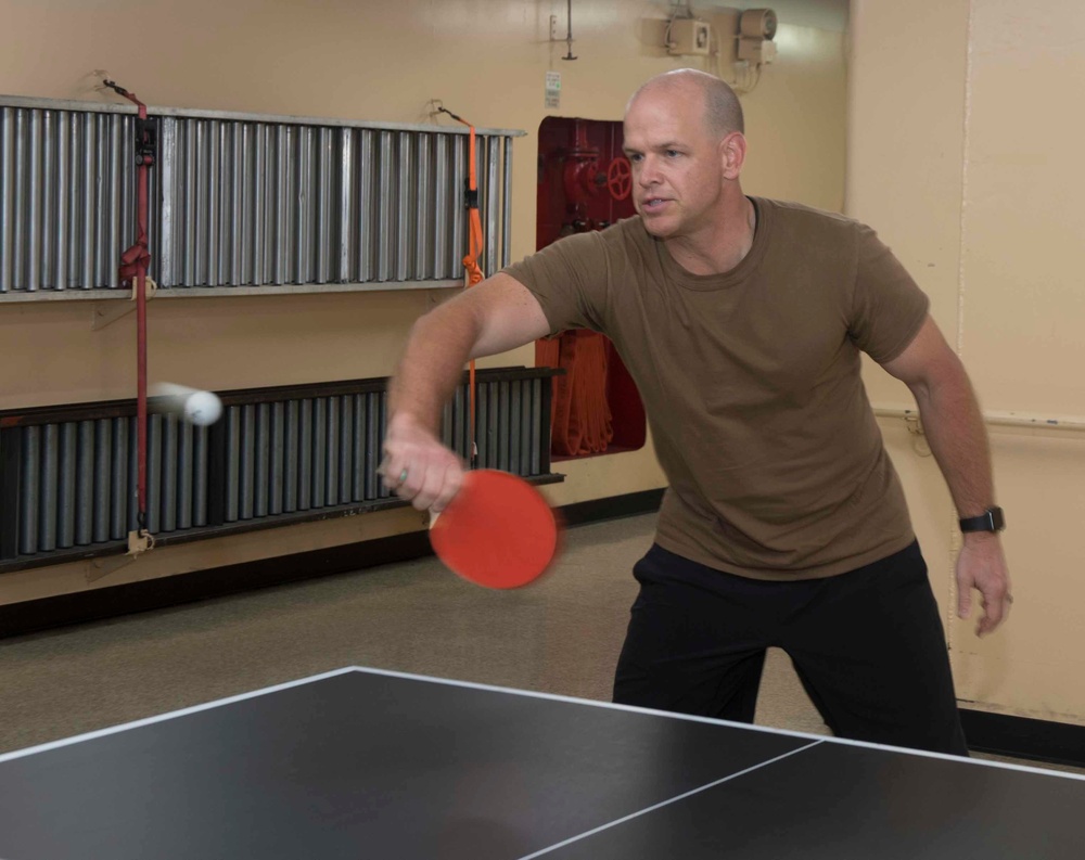 Sailors Participate in MWR Ping-Pong Tournament