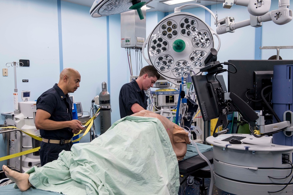 Sailors conduct medical drills to prepare for PP18