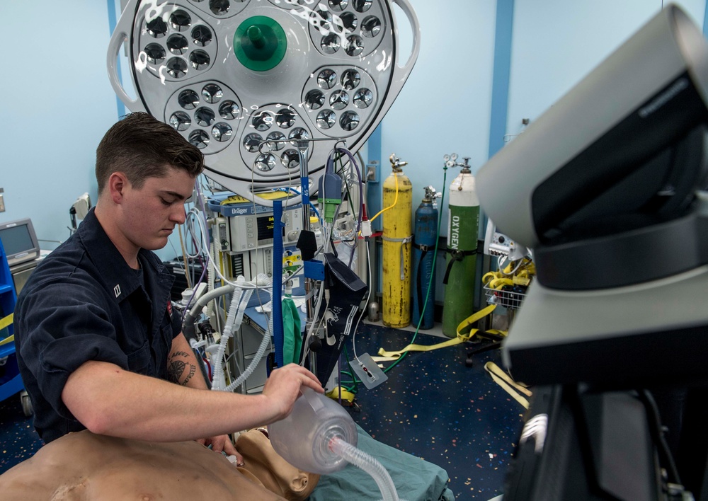 Sailors conduct medical drills to prepare for PP18