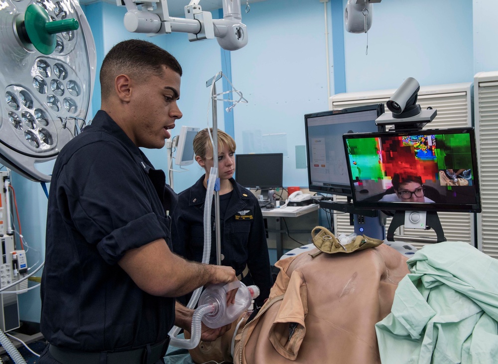 Sailors conduct medical drills to prepare for PP18