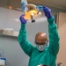 Sailors conduct a dental exam aboard USNS Mercy