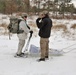 Cold-Weather Operations Course Class 18-06 students prepare for snowshoe training at Fort McCoy