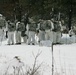 Cold-Weather Operations Course Class 18-06 students prepare for snowshoe training at Fort McCoy