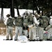 Cold-Weather Operations Course Class 18-06 students prepare for snowshoe training at Fort McCoy