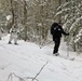 Cold-Weather Operations Course Class 18-06 students practice snowshoeing at Fort McCoy