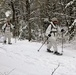 Cold-Weather Operations Course Class 18-06 students practice snowshoeing at Fort McCoy