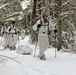 Cold-Weather Operations Course Class 18-06 students practice snowshoeing at Fort McCoy