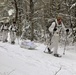 Cold-Weather Operations Course Class 18-06 students practice snowshoeing at Fort McCoy