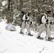 Cold-Weather Operations Course Class 18-06 students practice snowshoeing at Fort McCoy