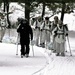 Cold-Weather Operations Course Class 18-06 students practice snowshoeing at Fort McCoy