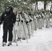 Cold-Weather Operations Course Class 18-06 students practice snowshoeing at Fort McCoy