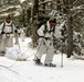 Cold-Weather Operations Course Class 18-06 students practice snowshoeing at Fort McCoy