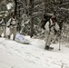 Cold-Weather Operations Course Class 18-06 students practice snowshoeing at Fort McCoy